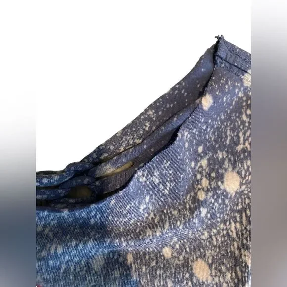 Affliction women’s skeleton Valley scoop neck t-shirt rhinestones cutouts NWT XS - Picture 6 of 11